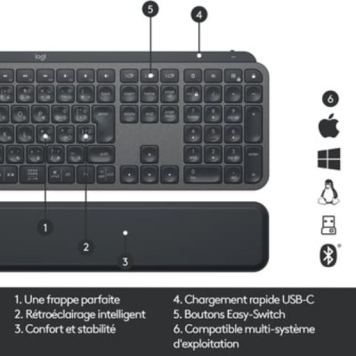 Logitech MX Keys Graphite (Original)-3